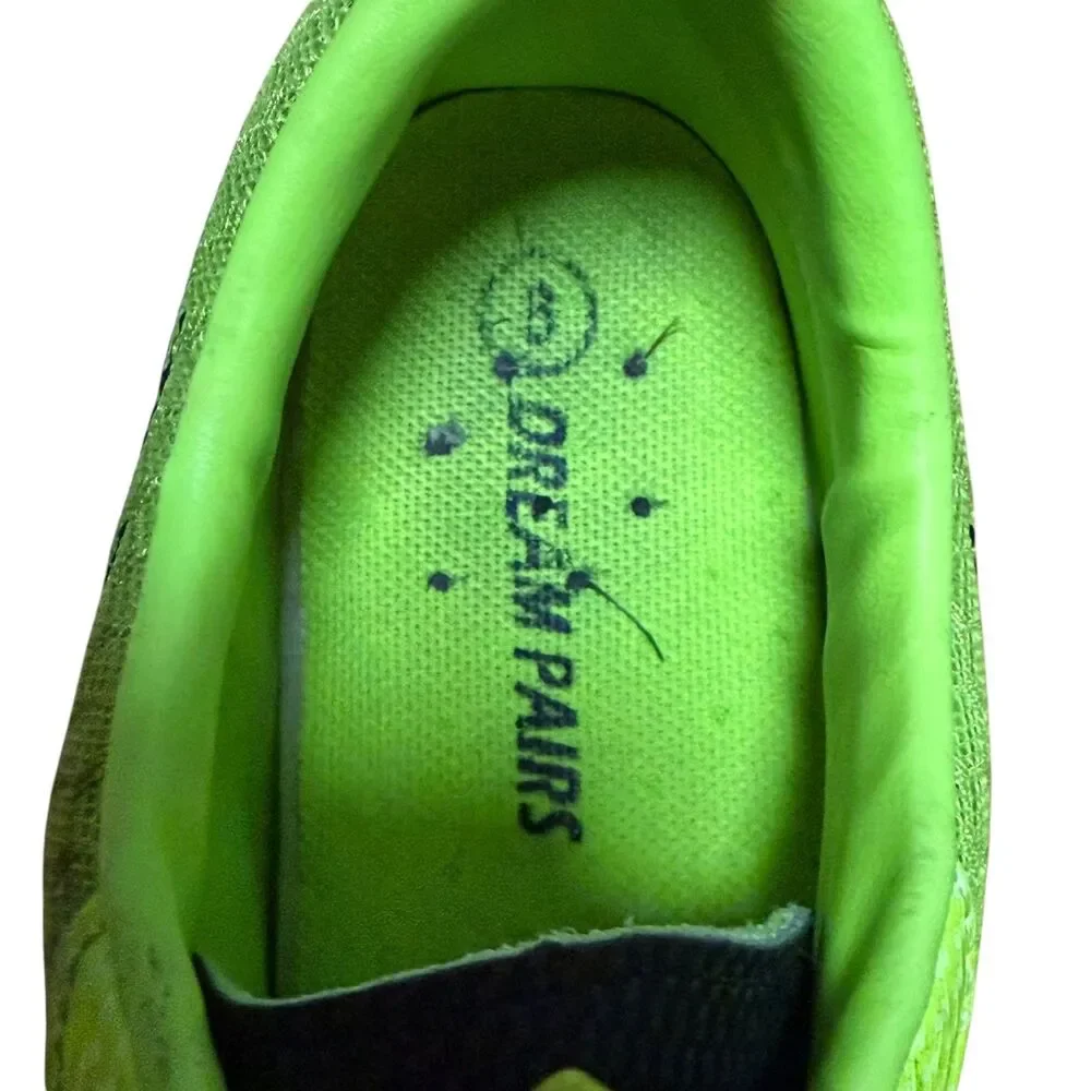 Dream Pairs Black Neon Green Men Shoes Size 8 Cleats